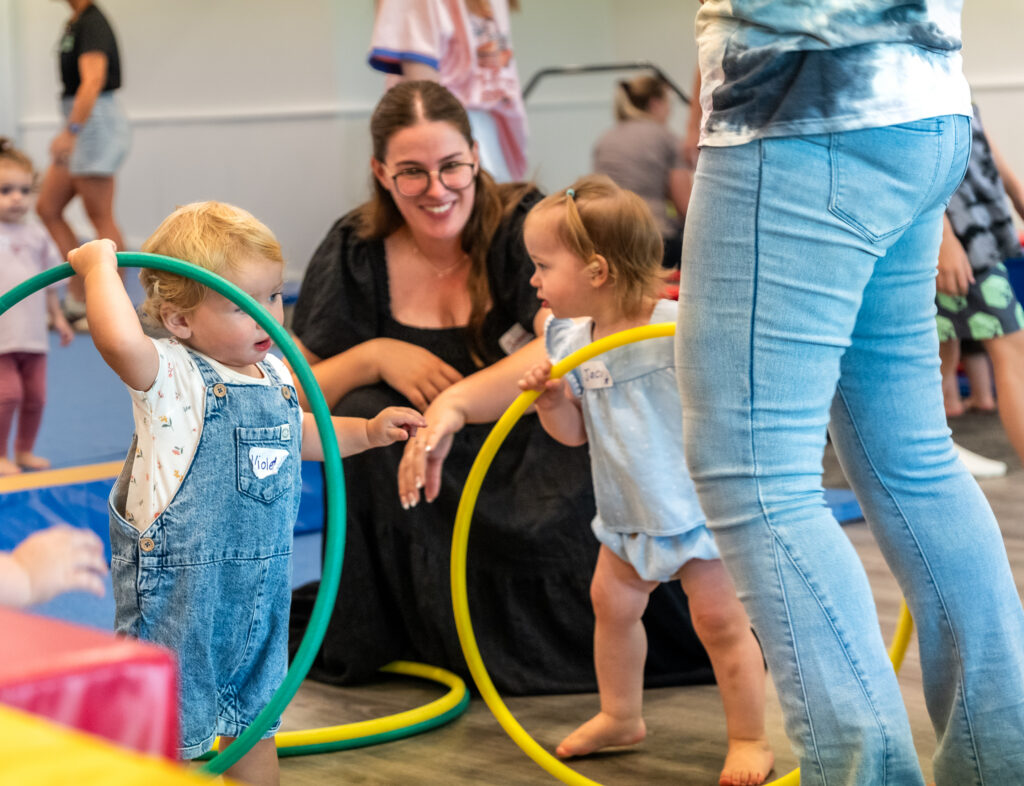 Parents and children at a Supa Tots class